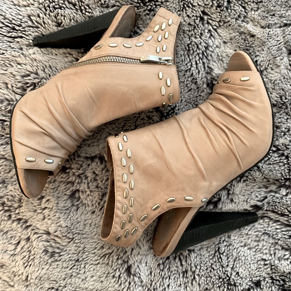 Vince Camuto Open Toe Booties